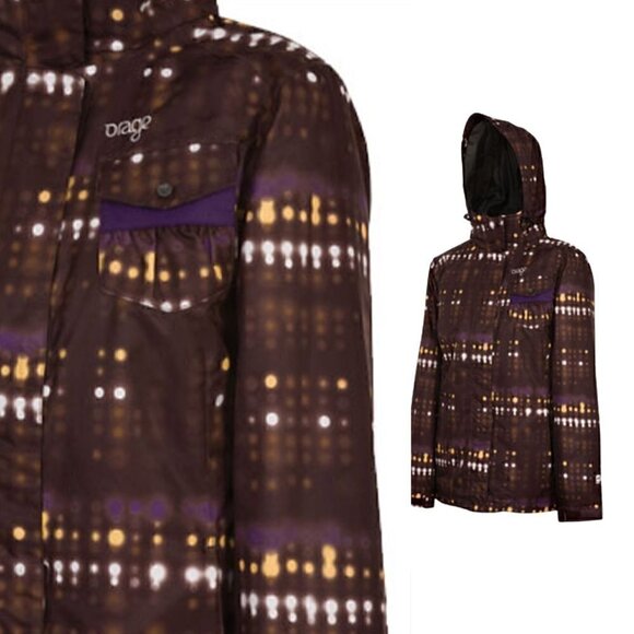 Orage Jackets & Blazers - Orage Bianca Ski Jacket S - Snowboard, Winter, Brown, Purple, Snow, Gorpcore